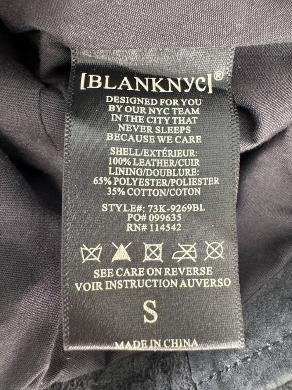BLANKNYC Gray Suede Moto Jacket Size S Belted Biker - Picture 8 of 8